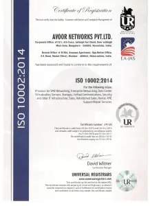 ISO 10002:2014 Certificate