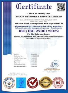 ISO 27001:2022 Certificate